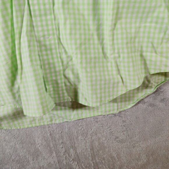 Vineyard Vines‎ Whale Shirt Mens Medium Green White Gingham Check Preppy - Picture 7 of 8